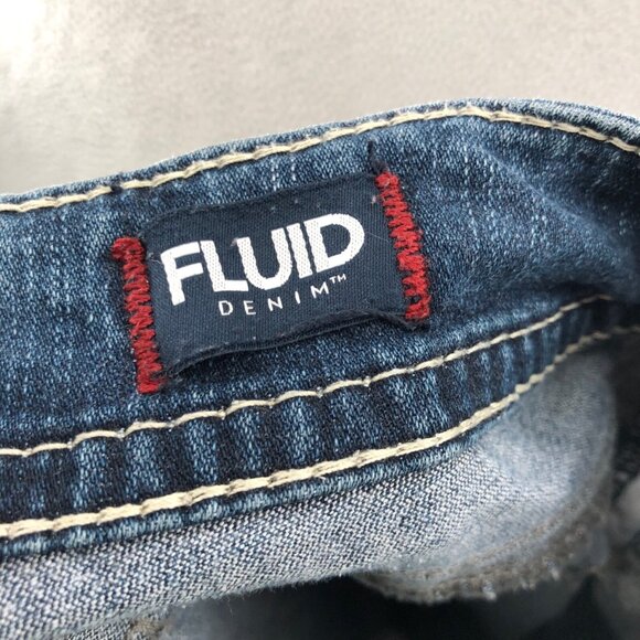 Silver Jeans Womens 26 Suki Mid Capri Blue Fluid Denim Contrast Stitch Stretch - Picture 6 of 13